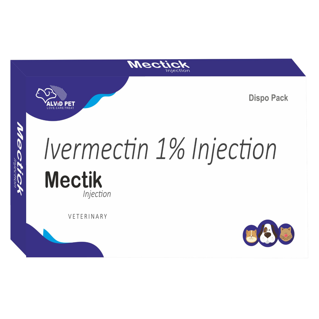 image of Ivermectin 1% Injection Veterinary Dispo Pack Mectik Injection