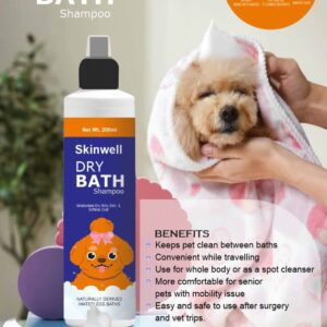 Image of Skinwell Dry Bath 200ML Moisturizes Dry Itchy Skin &Softens Coat