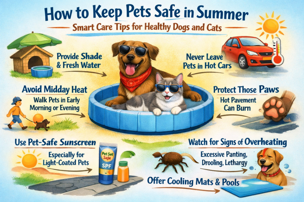 How to Keep Pets Safe in Summer