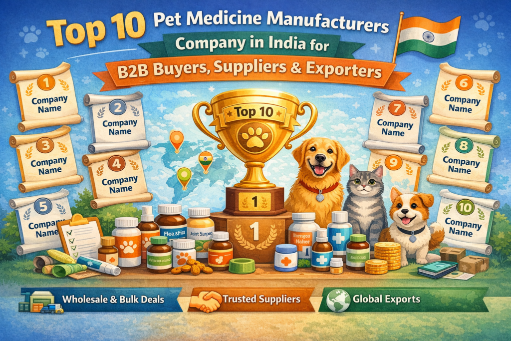 Top Pet Medicine Manufacturers Company in India